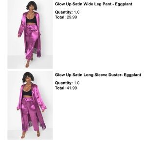 Kimono and pants matching set